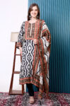 Black & White Muslin Printed Pant Suit